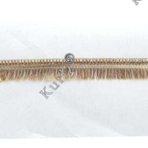 Kurlz 1.25 inch Exclusive Glitter Samosa Strip Zari Tassal/Jhalar Lace For Ladoo Gopal Poshak, Jhulas, Singhasan, Chunri, Saree, DIY | Size: 20 Yards