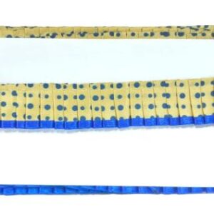 Kurlz Exclusive Polka Printed & Satin Ribbon with Chiku Color Satin Silk Frill For Laddo Gopal Poshak, Crafts, Sarees, Lehenga, Suits | Size: 9 Yards